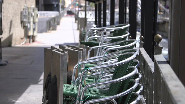Un restaurant d'Andorra la Vella que va haver de tancar temporalment per culpa de la Covid-19.